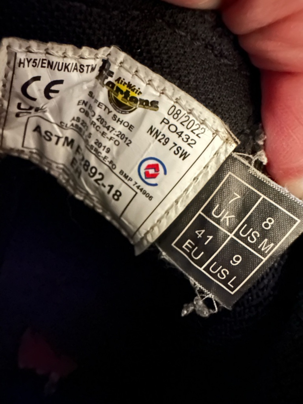 "Dr. Martens  Work/Safety Boots -
Slip Resistant women’s size 9 - Picture 4 of 4